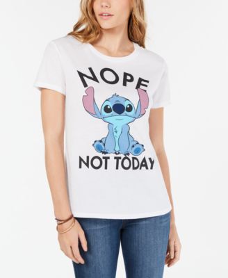 Disney - Juniors' Stitch Graphic-Print T-Shirt