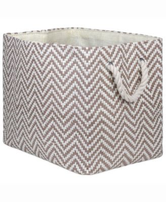 Design Imports Paper Bin Chevron, Rectangle