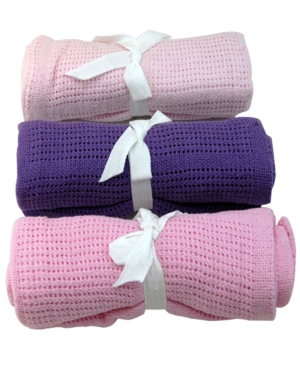 Snuggle Cellular Cotton Baby Blanket Bedding