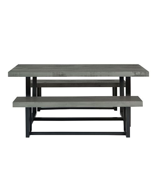 Walker Edison 3 Piece Farmhouse Dining Set Reviews Furniture Macy S