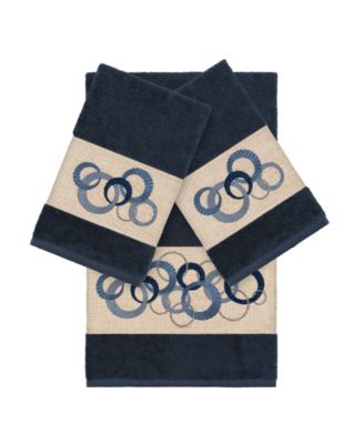 Turkish Cotton Annabelle 3-Pc. Embellished Towel Set