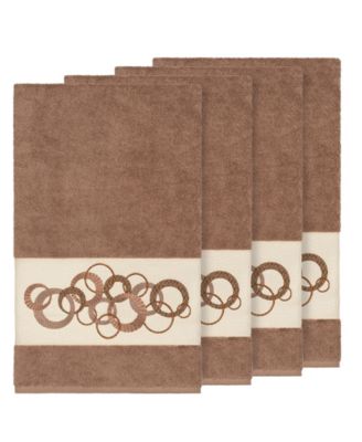 Turkish Cotton Annabelle 4-Pc. Embellished Bath Towel Set
