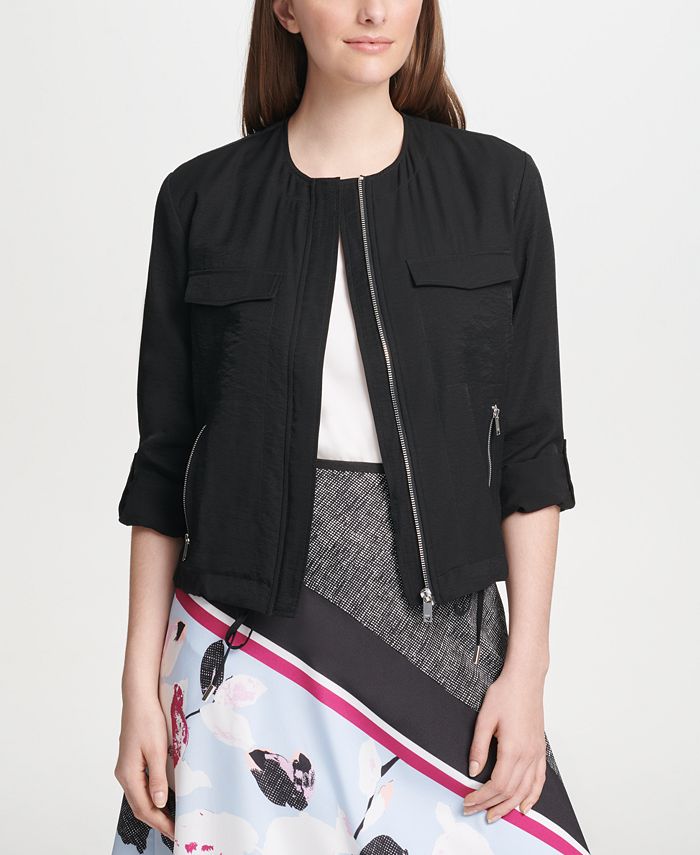 DKNY ZipFront Jacket Macy's
