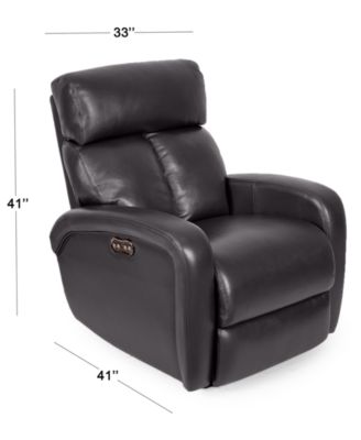 criss leather power recliner