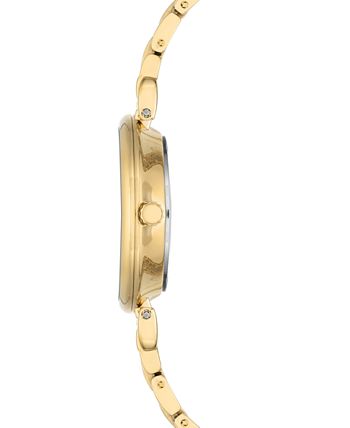 Anne Klein Women's Gold-Tone Bracelet Watch 30mm - Macy's