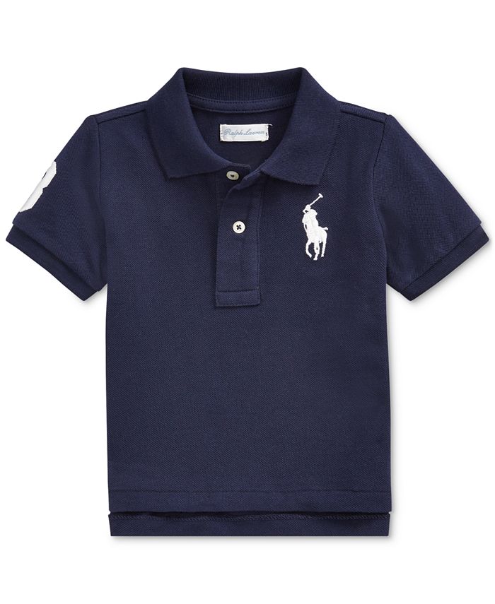 Polo Ralph Lauren Baby Boys Cotton Mesh Pony Logo Polo Shirt - Macy's