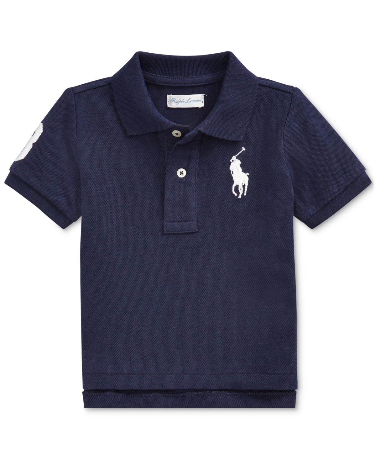 Polo Ralph Lauren Baby Boys Cotton Mesh Pony Logo Polo Shirt In French Navy