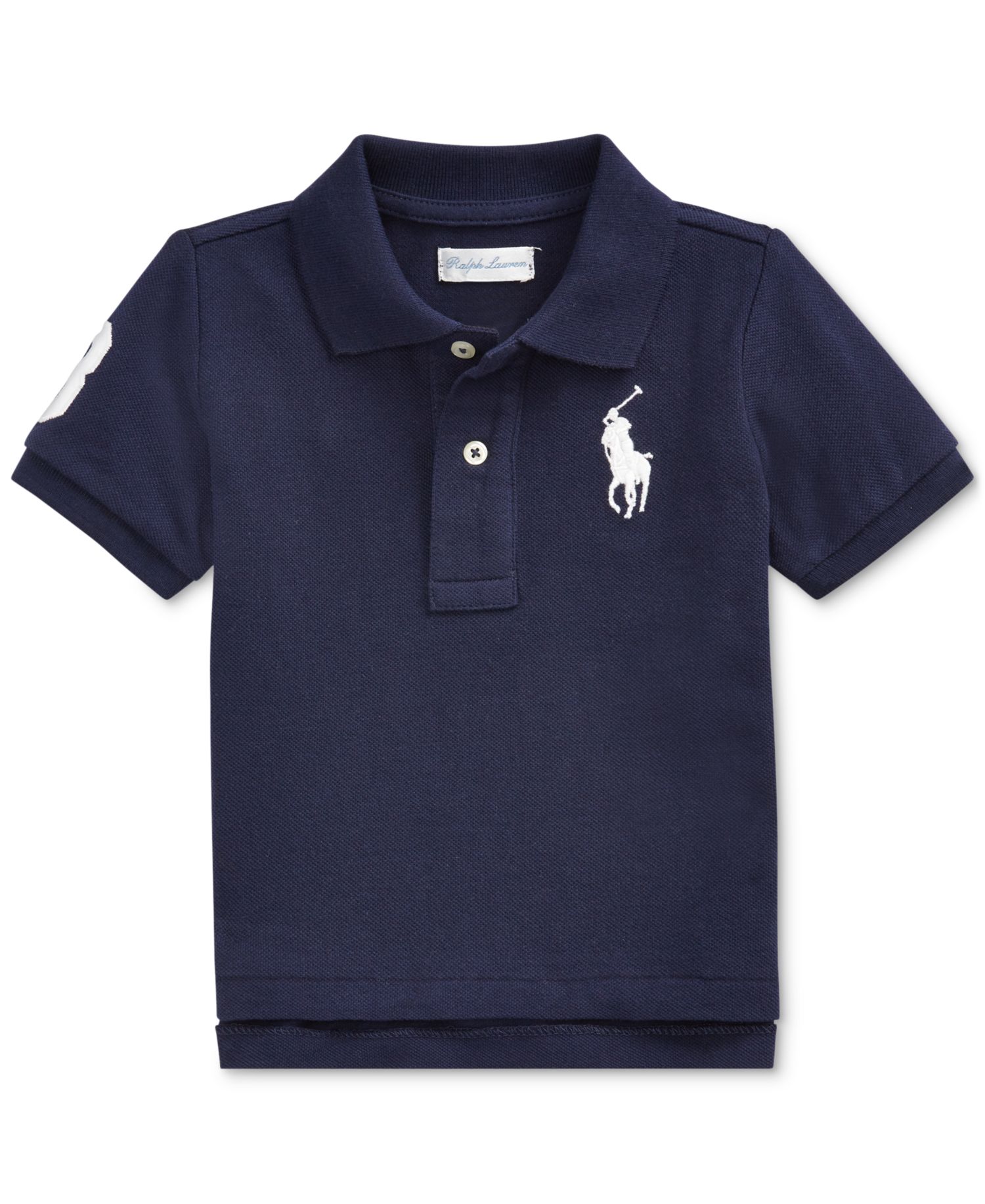 Baby Boys Cotton Mesh Pony Logo Polo Shirt