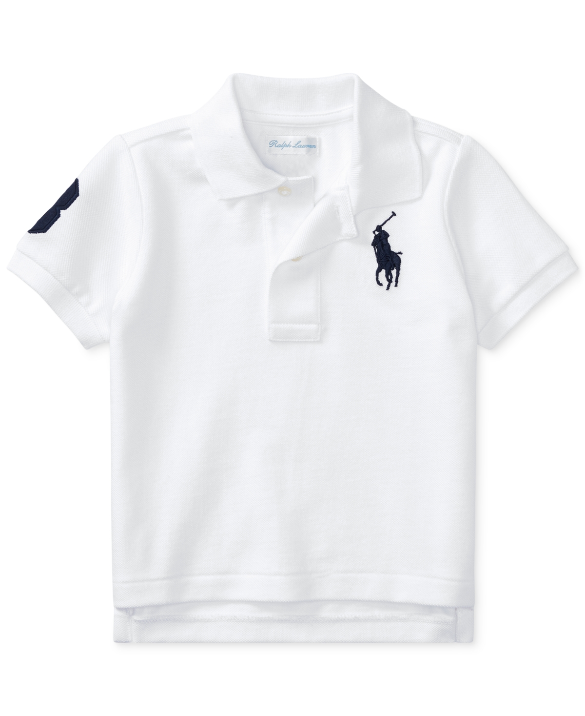 Polo Ralph Lauren Baby Boys Cotton Mesh Pony Logo Polo Shirt In White