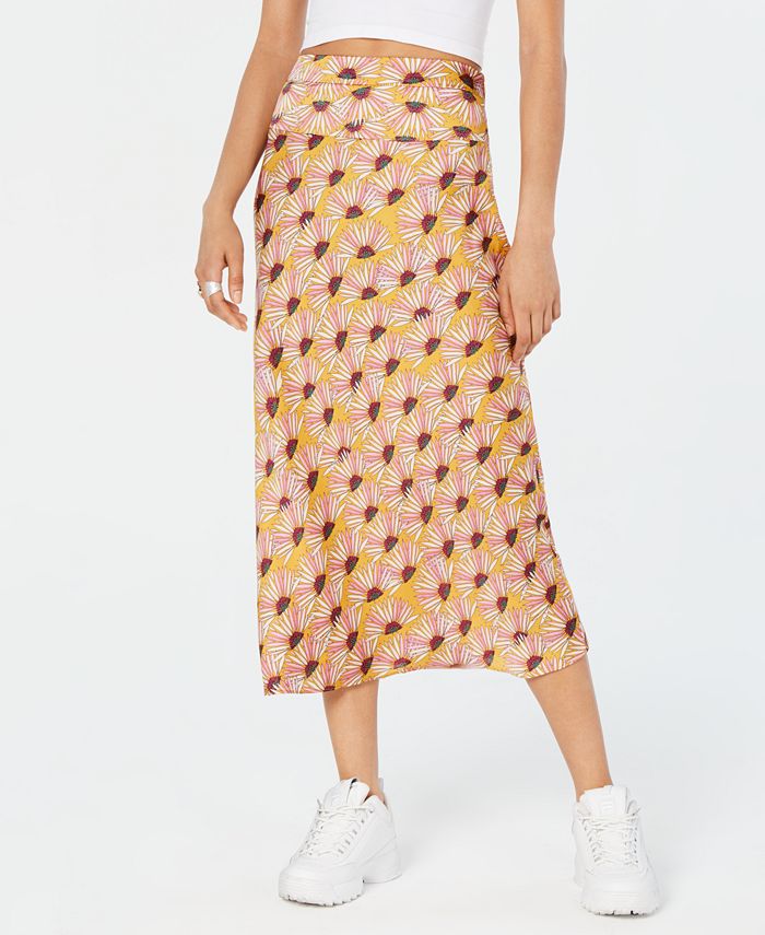 Free People Normani Bias-Printed Skirt - Macy's