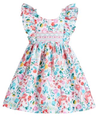 girls flamingo dress