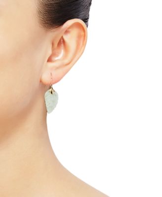 Leaf Earrings in 10k Gold