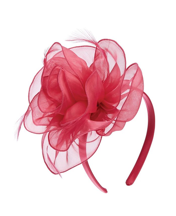 Scala Metallic Organza Fascinator Macy's