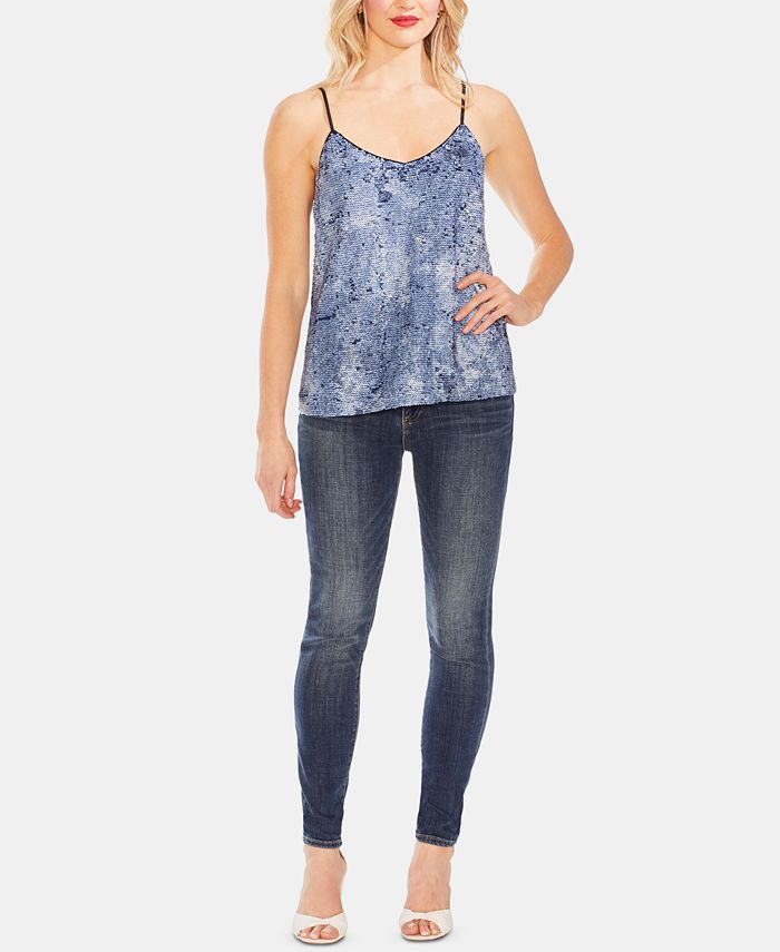 Vince Camuto Sequined Tie-Dye Camisole Top & Reviews - Tops - Women ...