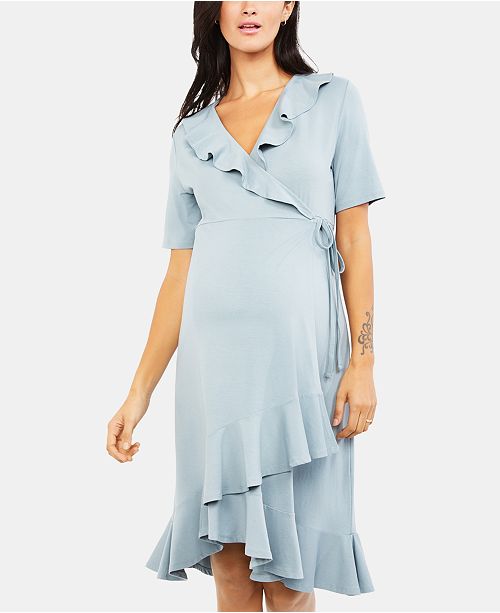 Isabella Oliver Maternity Printed Wrap Dress Reviews Maternity