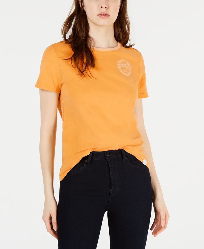 Superdry Cotton Heritage-Logo T-Shirt & Reviews - Tops - Juniors - Macy's