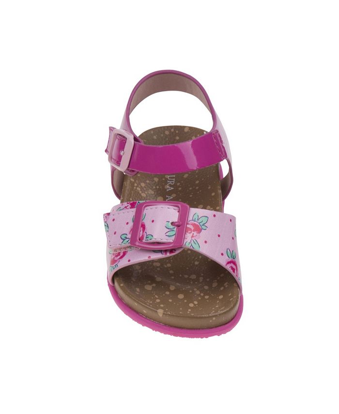 Laura Ashley Every Step Flower Cork Lining Sandals - Macy's