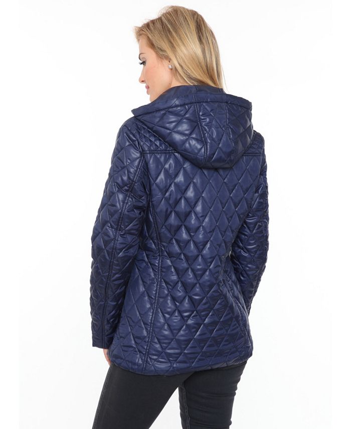White Mark Shine Women's Puffer Coat Macy's