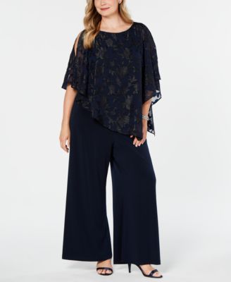 plus size overlay jumpsuit