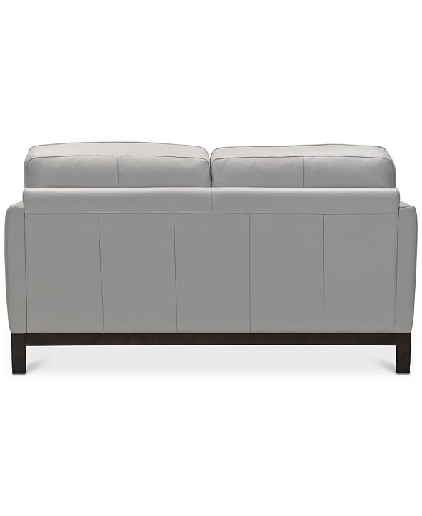Furniture Virton 63" Leather Loveseat, Created for Macy's & Reviews