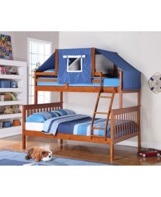 Twin over full bunk bed tent sales