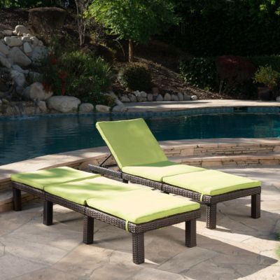 Jamaica Outdoor Chaise Lounge, Set of 2