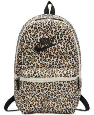 nike sportswear leopard heritage backpack