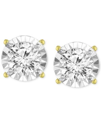 Diamond Stud Earrings (1-1/4 ct. t.w.) in 14k White, Yellow or Rose Gold