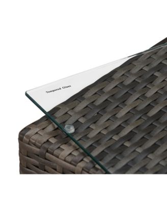 Oceanside Outdoor Side Table with Storage