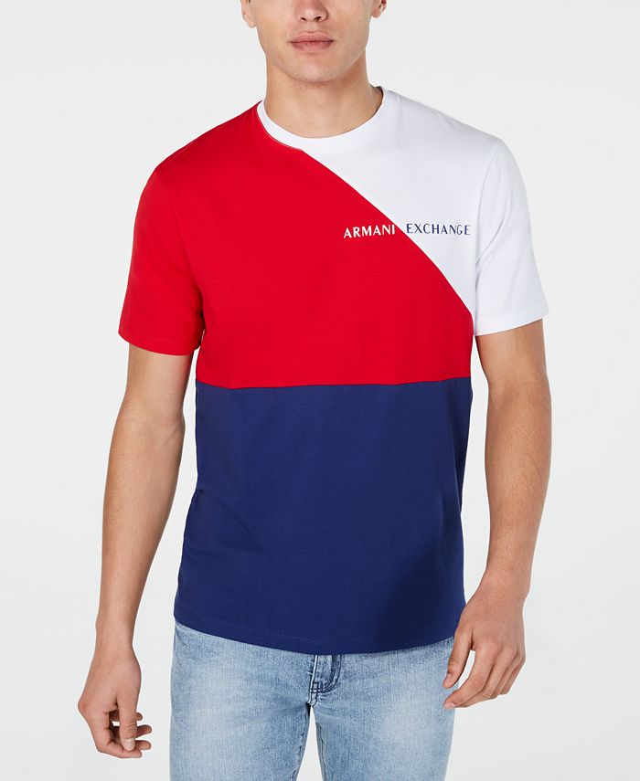 A|X Armani Exchange Men's Colorblocked Logo Graphic T-Shirt Created for  Macy's & Reviews - T-Shirts - Men - Macy's