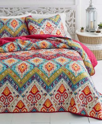 Azalea Skye - Moroccan Nights Red Quilt Set, King