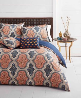 Azalea Skye - Rhea Orange Comforter Bonus Set, Full/Queen