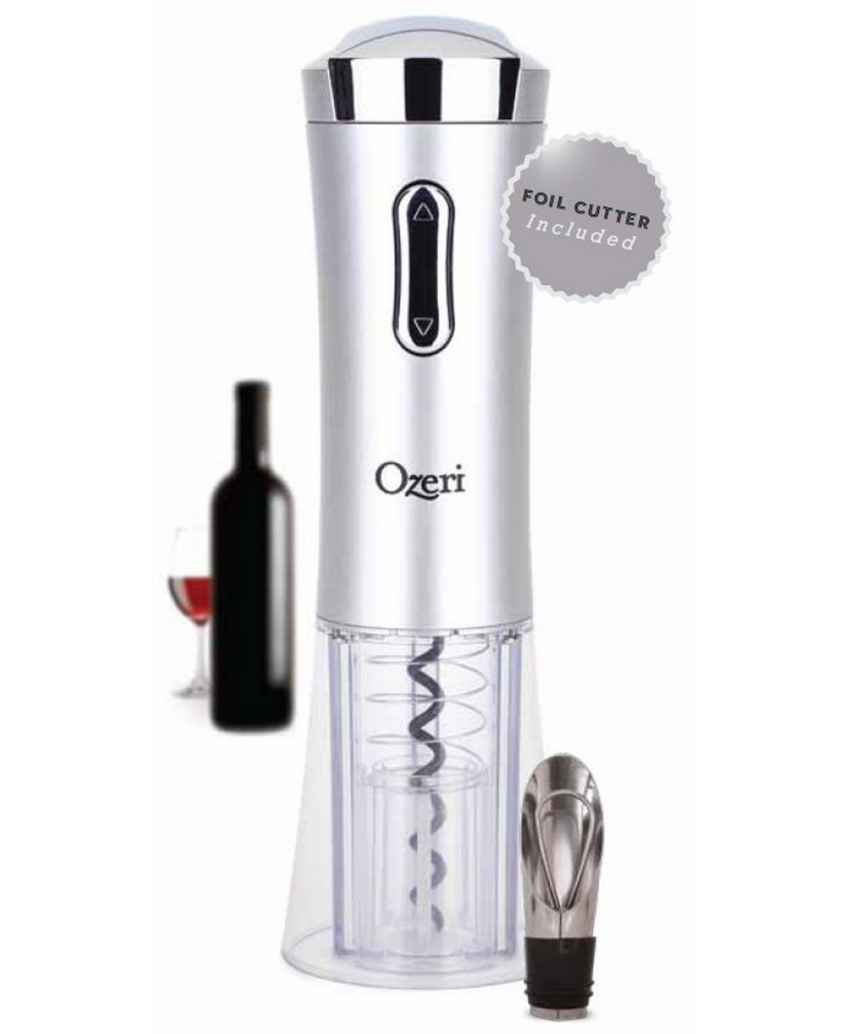 UPC 815817010018 product image for Nouveaux Ii Electric Wine Opener with Foil Cutter, Wine Pourer and Stopper | upcitemdb.com