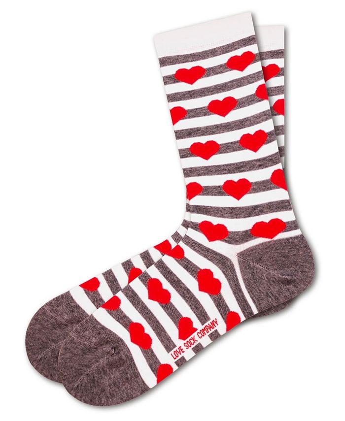Love Sock Company Women's Socks - Red Hearts - Macy's