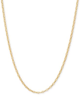 Italian Gold - Anchor 20" Chain Necklace in 14k Gold