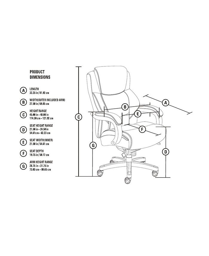 LaZBoy Delano Big and Tall Executive Office Chair Macy's