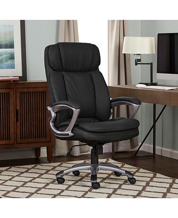 Serta faux big & deals tall executive office chair