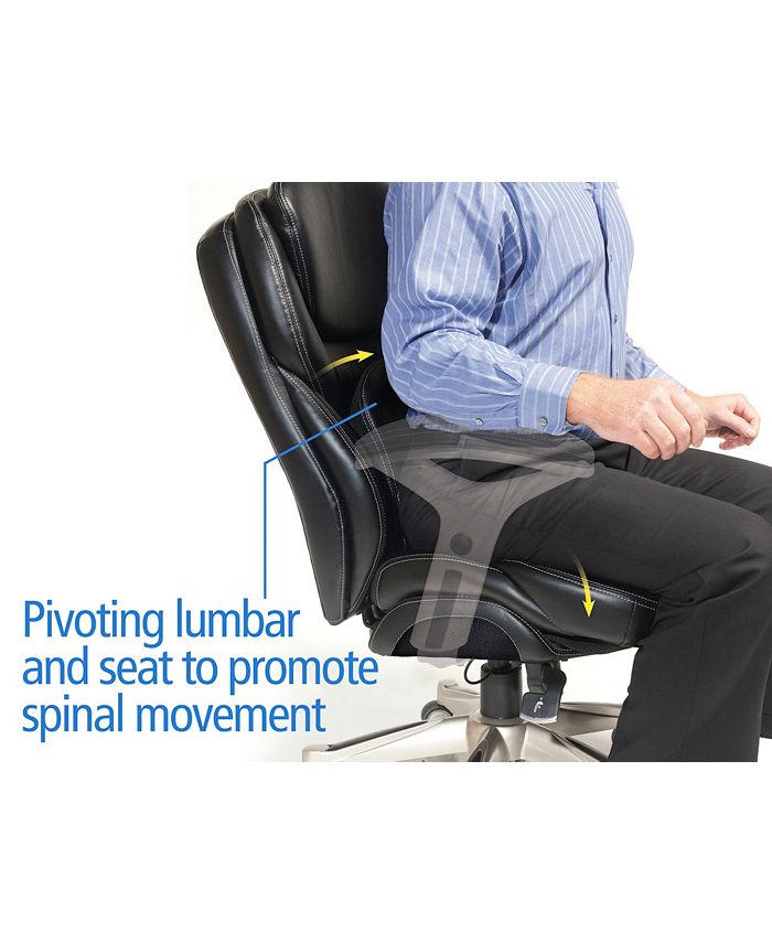 Serta Wellness Executive Leather Office Chair Macy's