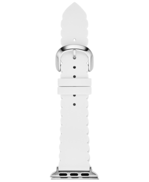 Kate Spade White Scallop Silicone 38/40mm Apple Watch® Strap In White