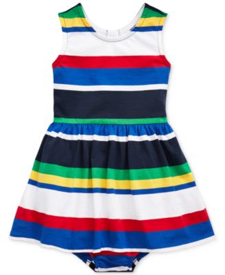 Polo Ralph Lauren - Baby Girls Striped Cotton Dress
