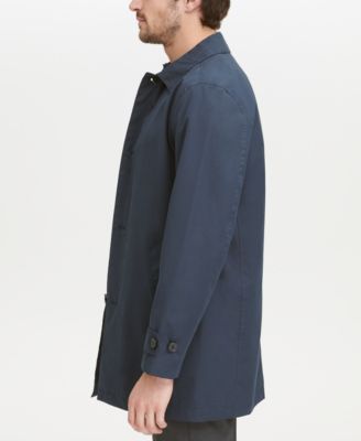 Men's Button-Front Water Resistant Rain Coat 