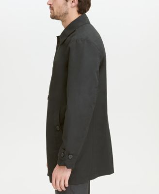 Men's Button-Front Water Resistant Rain Coat 