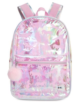 P.S. from Aeropostale Little Big Girls Clear Unicorn Print Backpack Macy s