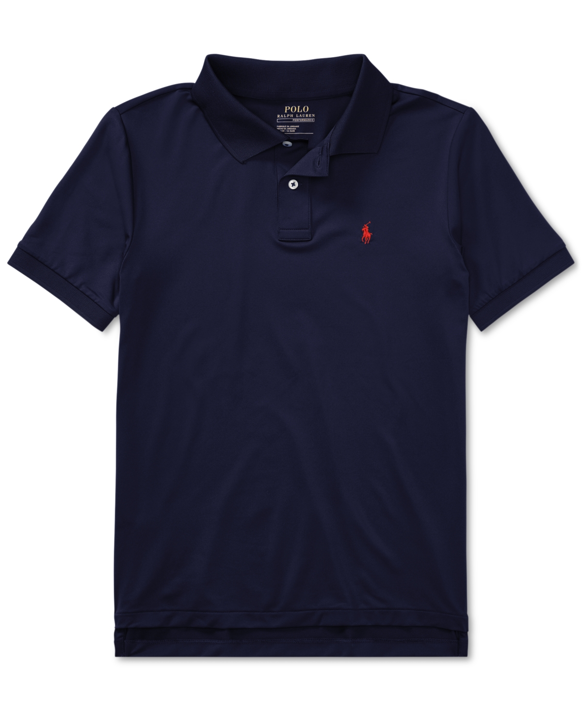 Polo Ralph Lauren Kids' Big Boys Performance Jersey Polo Shirt In French Navy