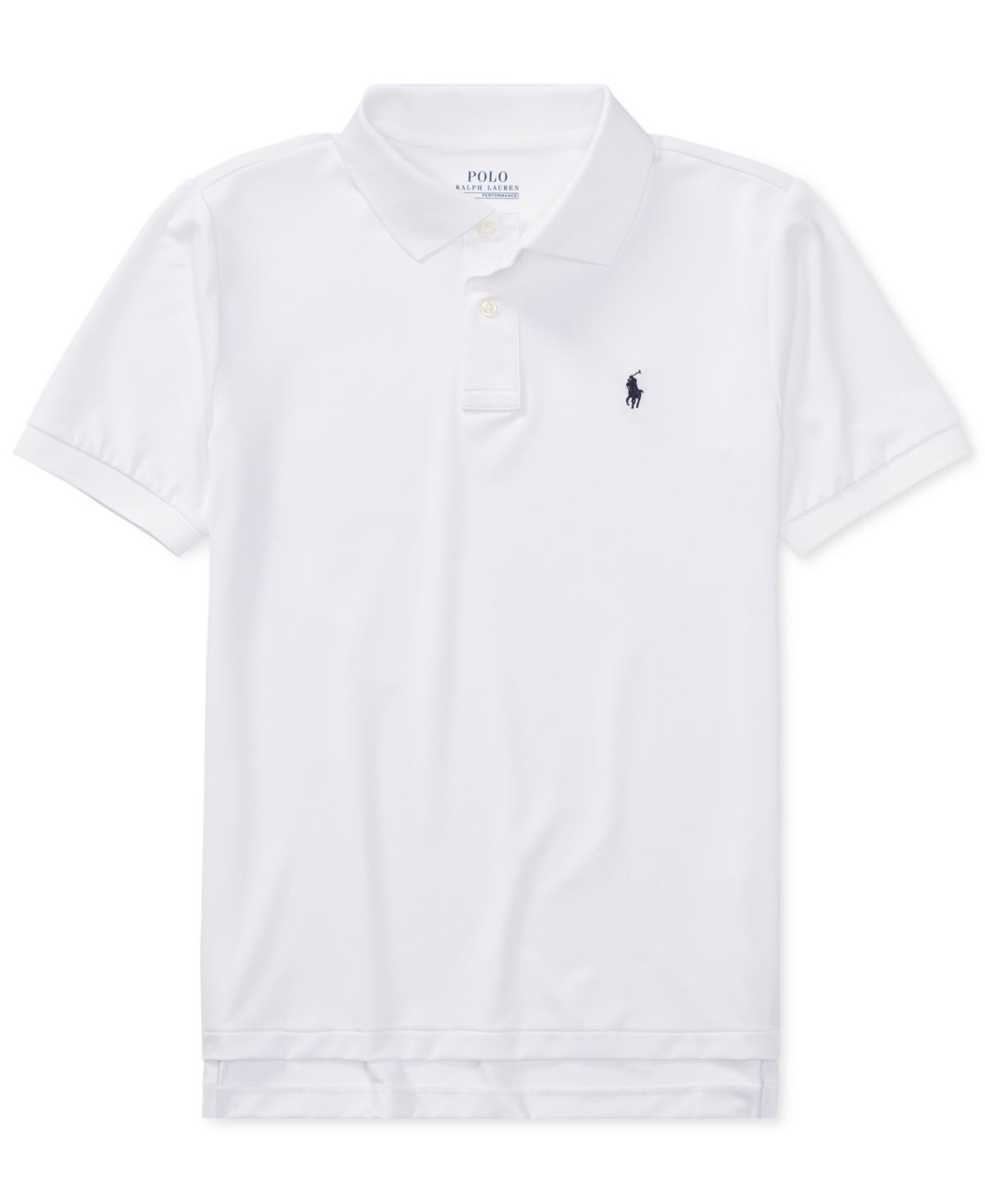 Polo Ralph Lauren Kids' Big Boys Performance Jersey Polo Shirt In White