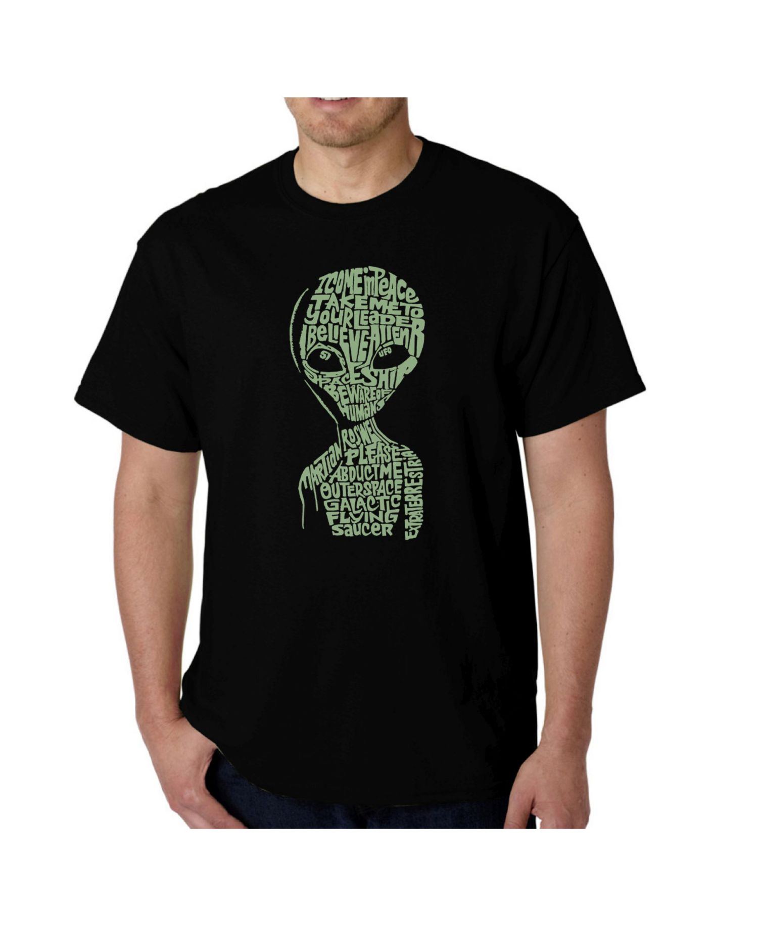 Mens Word Art T-Shirt - Area 51