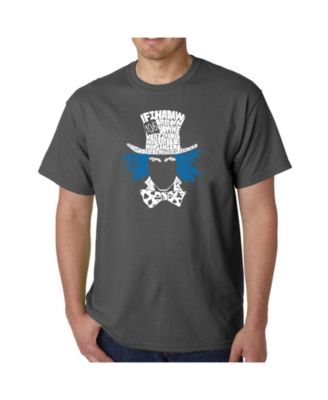 Mens Word Art T-Shirt - The Mad Hatter
