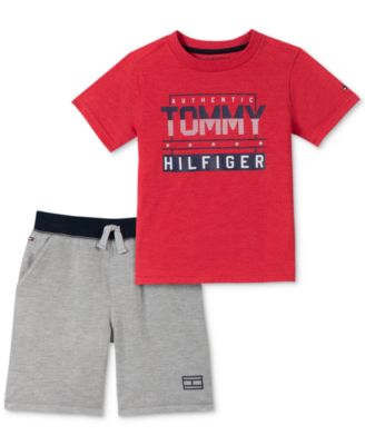 tommy hilfiger shorts and t shirt set