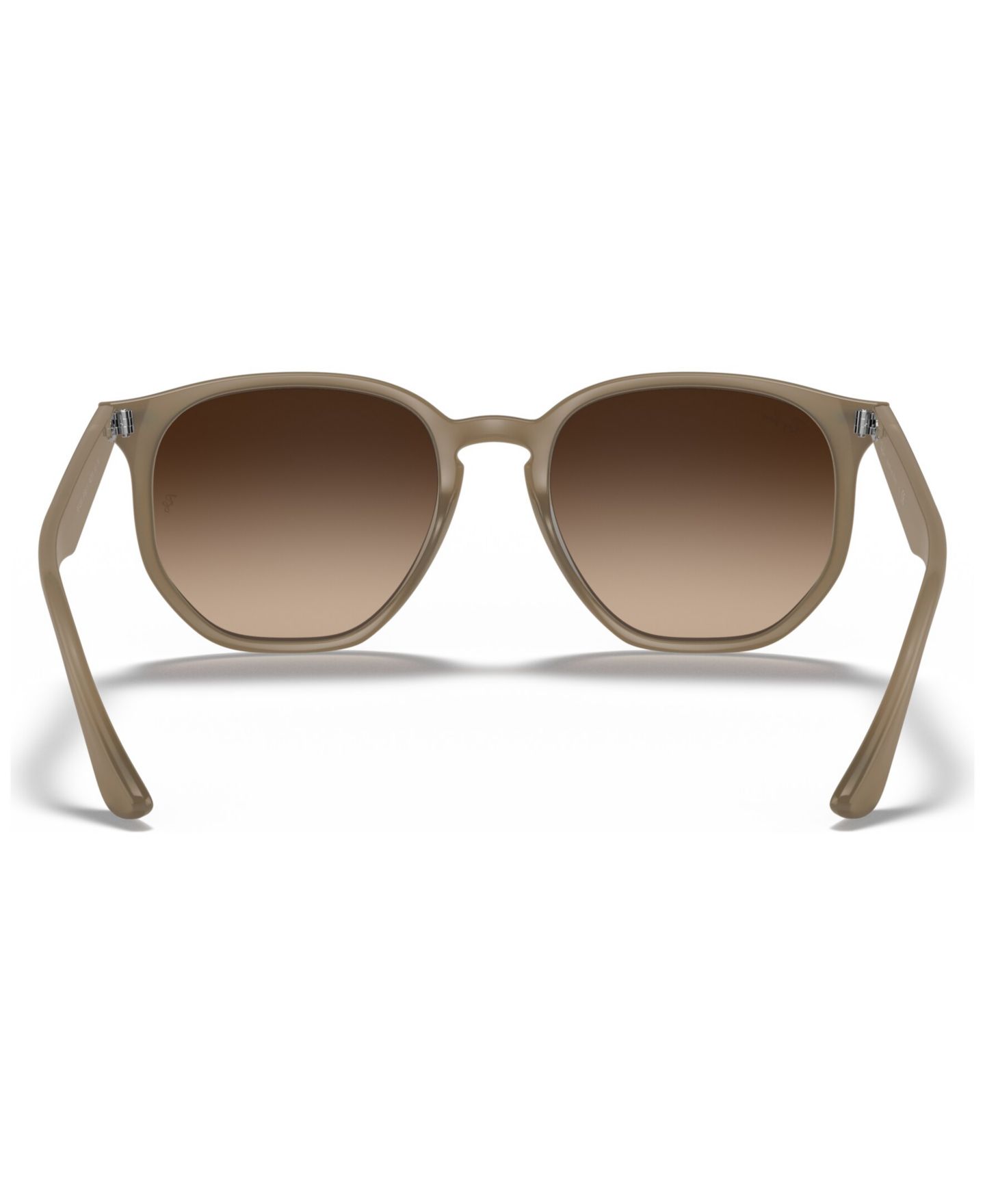 Женские солнцезащитные очки Ray-Ban Sunglasses, RB4306 54, цвет: Бежевый / Коричневый градиентный коричневый — фото 5
