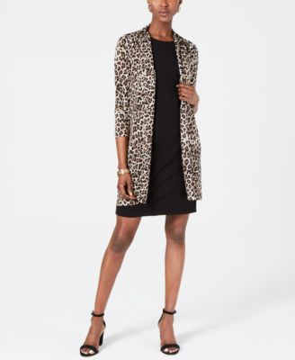 Jessica Howard Animal-Print Jacket 